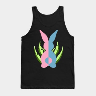Easter Bunny Pink & Teal Tank Top